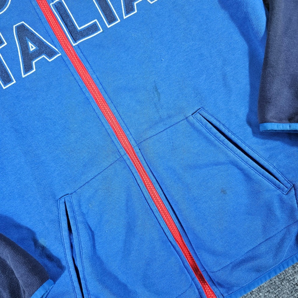 Y2K‎ Puma Italia Track Jacket Mens Full Zip Blue Soccer Football Size Medium - Picture 4 of 7